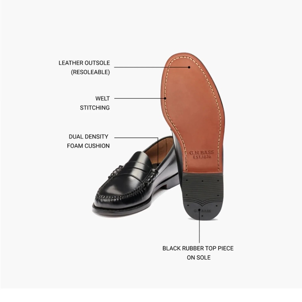 GH Bass Whitney Weejuns Penny Loafers - wine - Picture 3 of 14